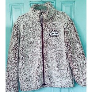 Ladies Pink Koko Sherpa Zip Front Jacket With Pockets Las Vegas Nevada Sz Small